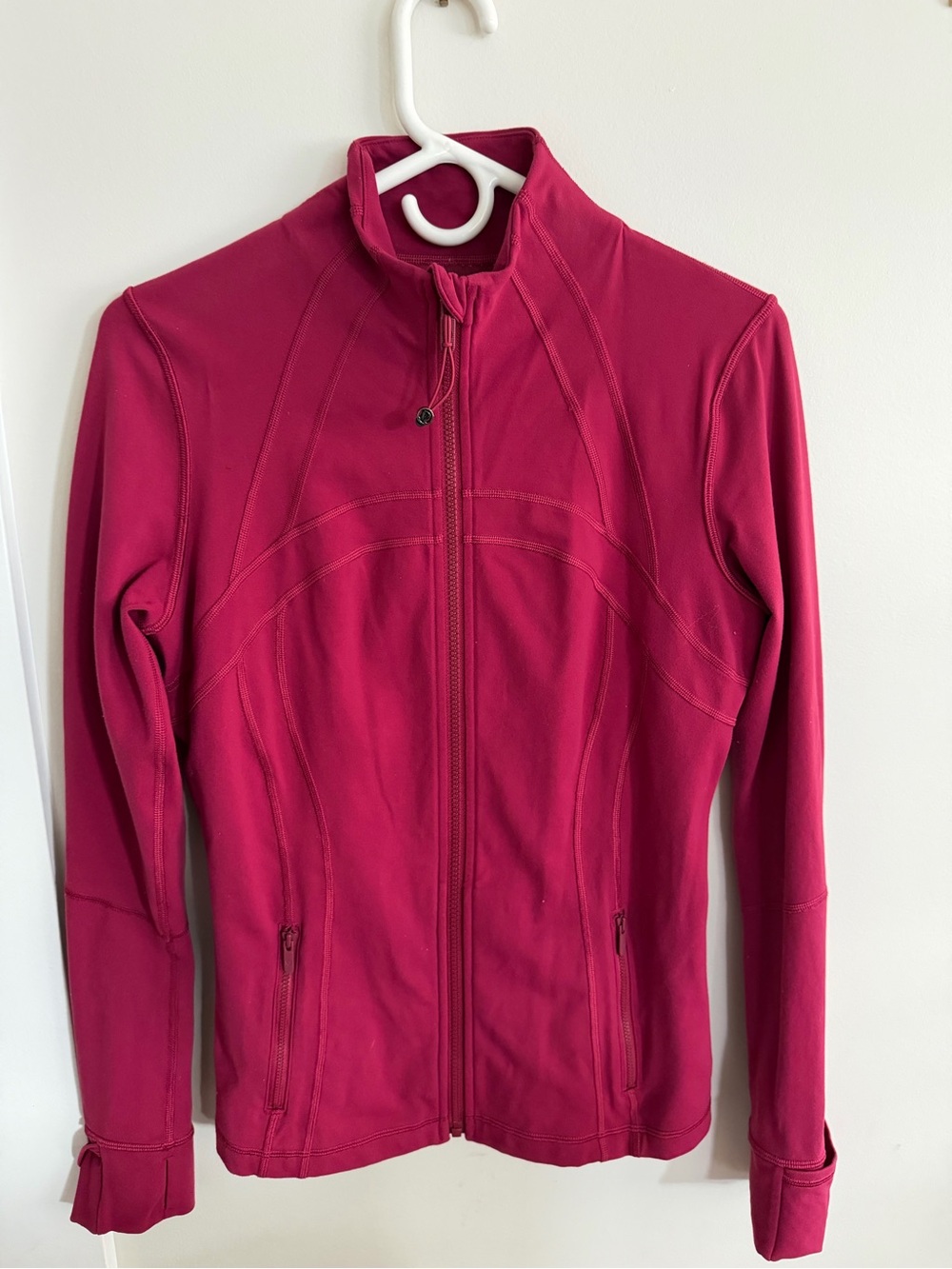 Lululemon Burgandy/Dark Red Define Jacket Size 10